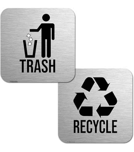 Amazon.com: Locmorly Aluminum Sign, Recycle Only No Trash Sign